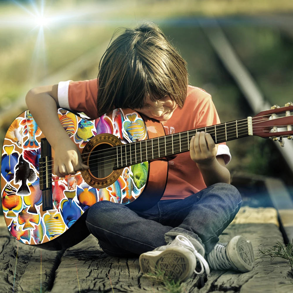 50pcs Cute Cartoon Fish Stickers Aesthetic Decals For Laptop Skateboard Suitcase Scrapbook Stationery Supplies Graffiti Stickers