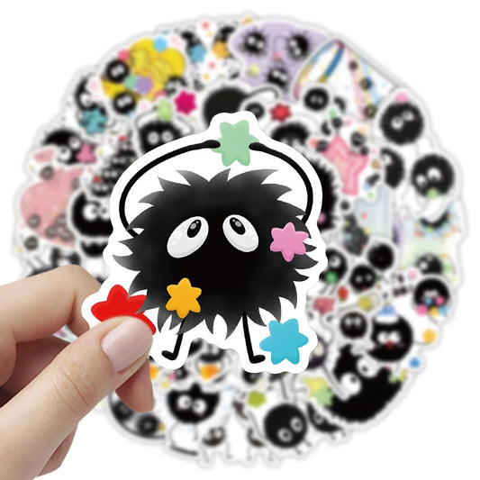Soot Sprites Stickers: Cute Cartoon DIY Decor (10/30/50PCS)
