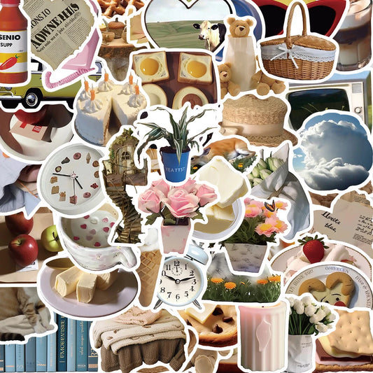 Kawaii Cartoon Stickers Pack - Cute DIY Decals for Laptop, Notebook, Guitar, Suitcase