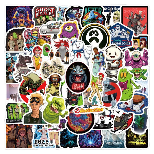 60pcs Ghostbusters Stickers for Laptop, Phone, Scooter, Water Bottle, Suitcase, Refrigerator