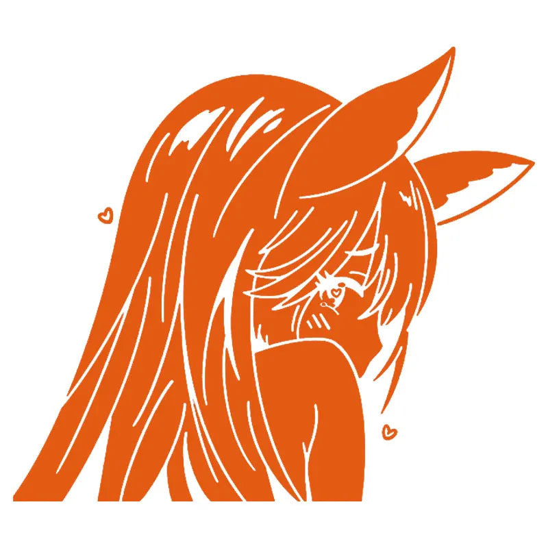 Japanese Anime Car Sticker Window Decoration Beautiful Girl Stickers Laptop Computer Auto Parts Vinyl Decal