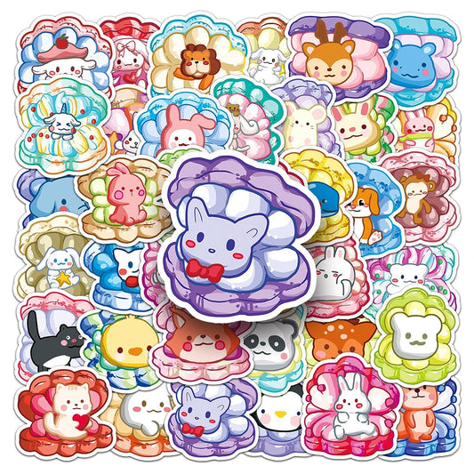 Colorful Animal Graffiti Stickers for Laptop, Luggage, Guitar, Notebook, Phone - Waterproof, Kids Toys (10/30/50/100pcs)