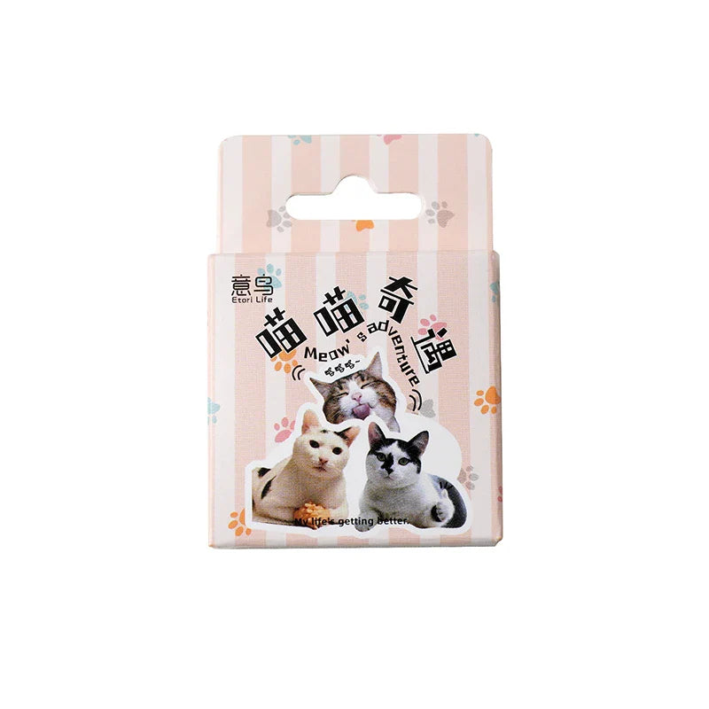 46pcs Cat Stickers for Suitcase, Skateboard, Luggage, Laptop, Phone, DIY Decoration, School Supplies, Toys
