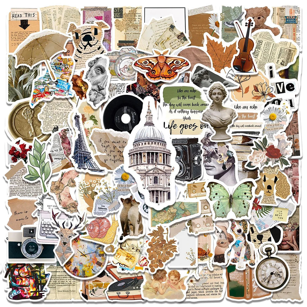 Cute Cartoon Vsco Stickers for Laptop, Luggage, Phone, Notebook - 10/30/50/100pcs