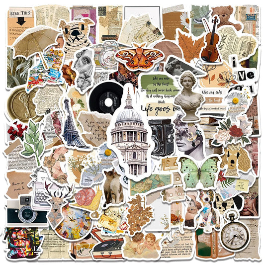 Cute Cartoon Vsco Stickers for Laptop, Luggage, Phone, Notebook - 10/30/50/100pcs