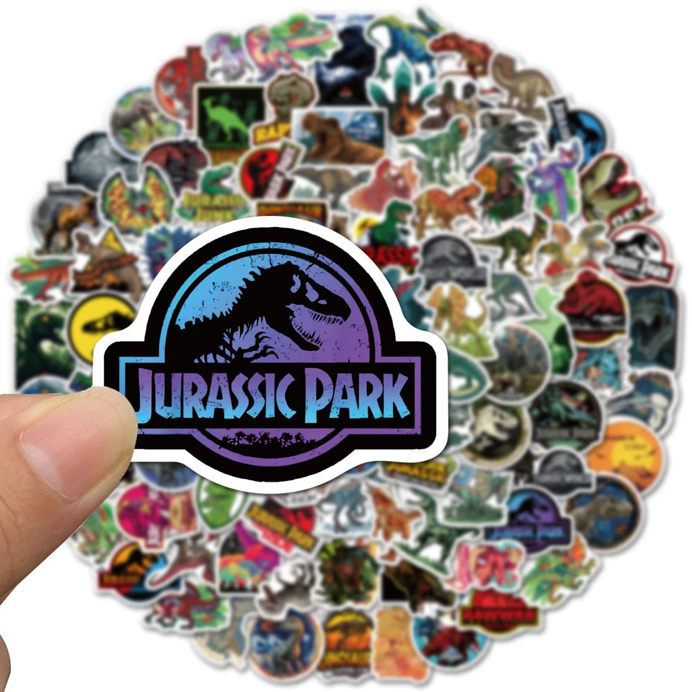 10/30/50PCS Cartoon Jurassic Park Dinosaur Forest Creative Graffiti Sticker Bike Scooter Helmet Laptop Computer Wholesale