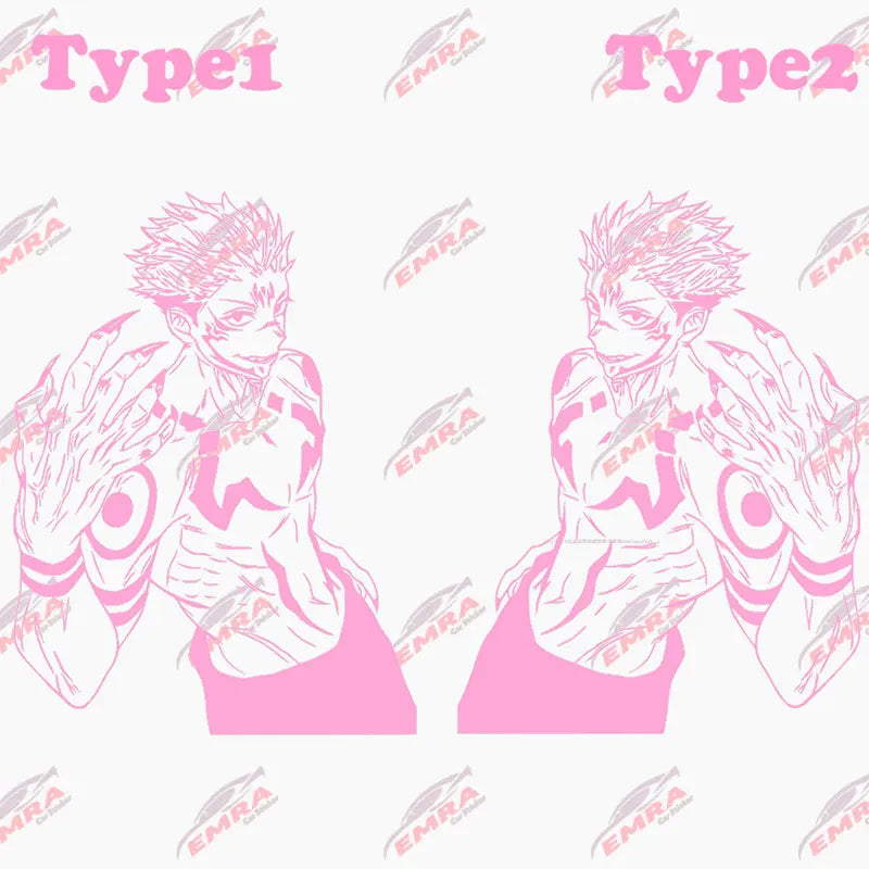 Anime Car Stickers: Handsome Boy Waterproof Vinyl Decals