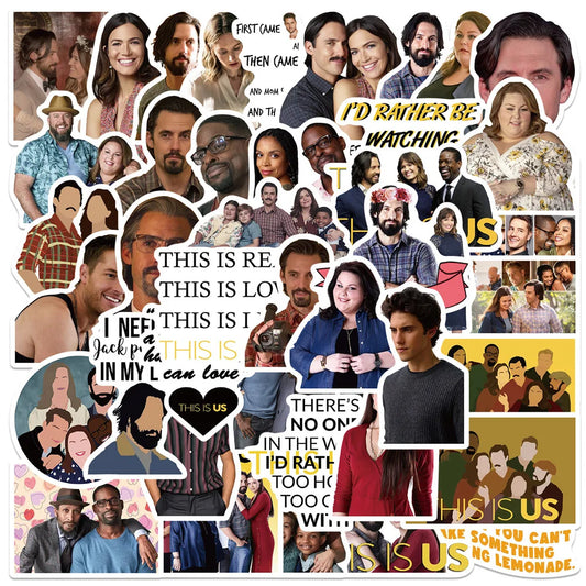This Is Us Graffiti Stickers Decals Pack - TV Show, Waterproof, DIY, Guitar, Motorcycle, Car, Phone, Bike, Skateboard