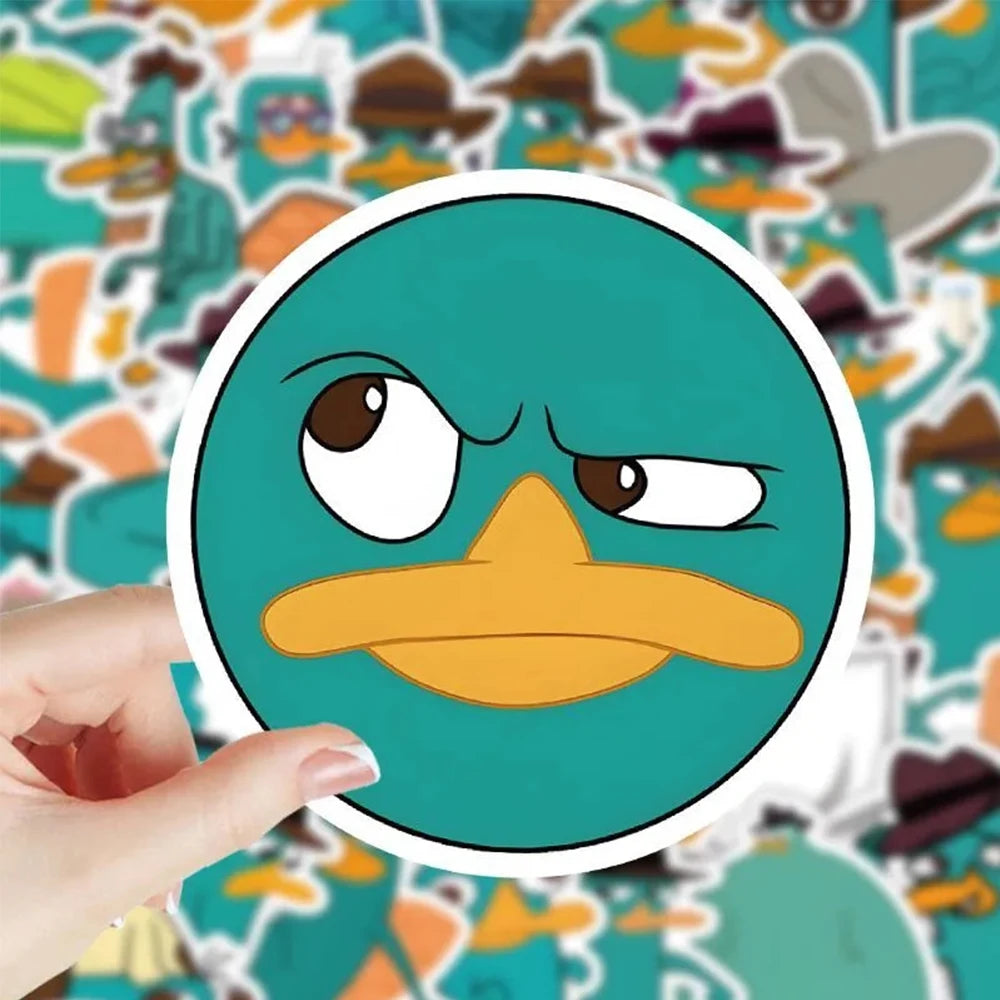 10/30/50pcs Disney Cartoon Anime Perry the Platypus Stickers Laptop Motorcycle Phone Notebook Graffiti Sticker Decals Kids Toys