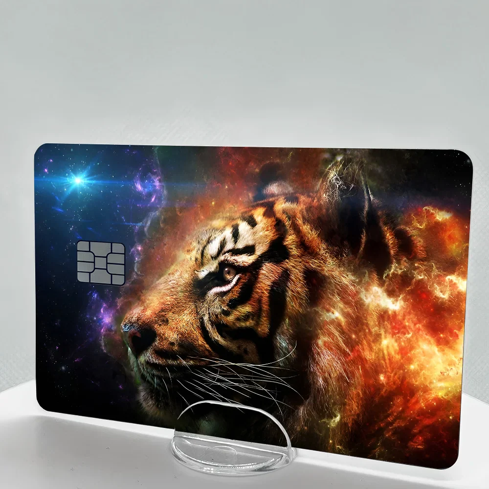 3D Tiger Anime Card Sticker Set (4 Pcs)