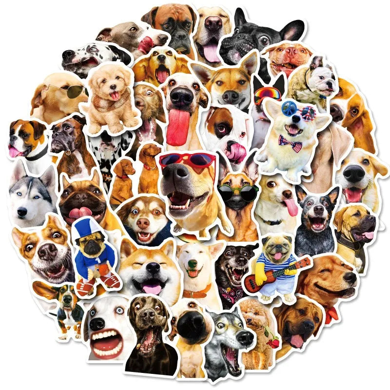 Cute Dog Meme Stickers Pack for DIY Laptop Water Bottle Skateboard