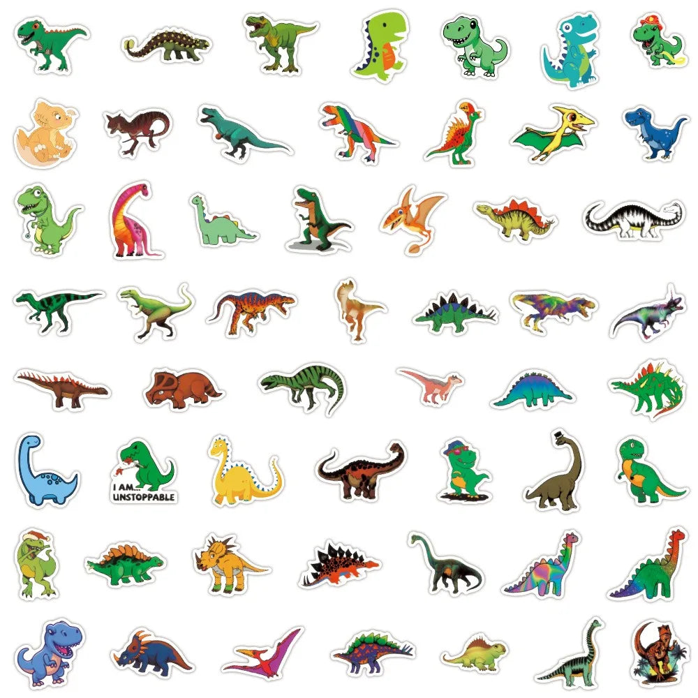 50/110Pcs Cute Cartoon Dinosaur Series Tyrannosaurus Rex Children's Graffiti Stickers Luggage Skateboard Computer DIY Stickers