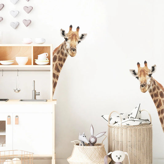 Cartoon Giraffe Nursery Wall Sticker Vinyl Removable Decals Kids Room Decor