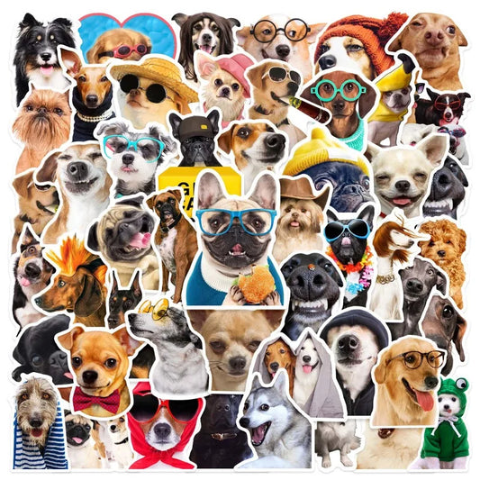Dog Stickers Pack for Phone Laptop Guitar Helmet Luggage Skateboard Car DIY