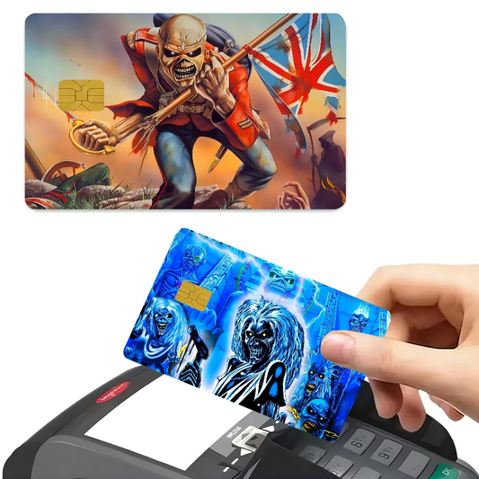 Iron Maiden Credit Card Stickers Set (4 Pcs) Waterproof