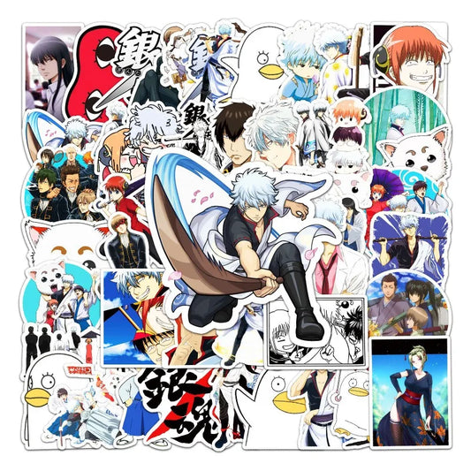 Gintama Anime Stickers Pack for Laptop, Phone, Car, Scooter, Water Bottle, Suitcase, Stationery, Refrigerator
