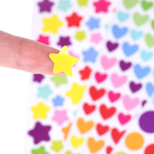 Sticker Diary Planner Rainbow Heart Star Decoration Journal Scrapbook for Kids