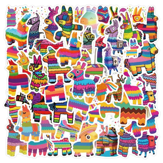 60pcs Cartoon Pinata Graffiti Stickers for Suitcase, Water Cup, Phone, Laptop, Scooter, Refrigerator