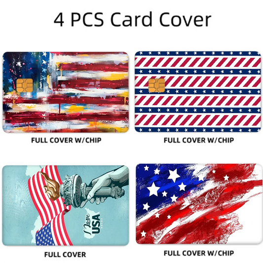 Independence Day Anime Card Sticker Set (4pcs)