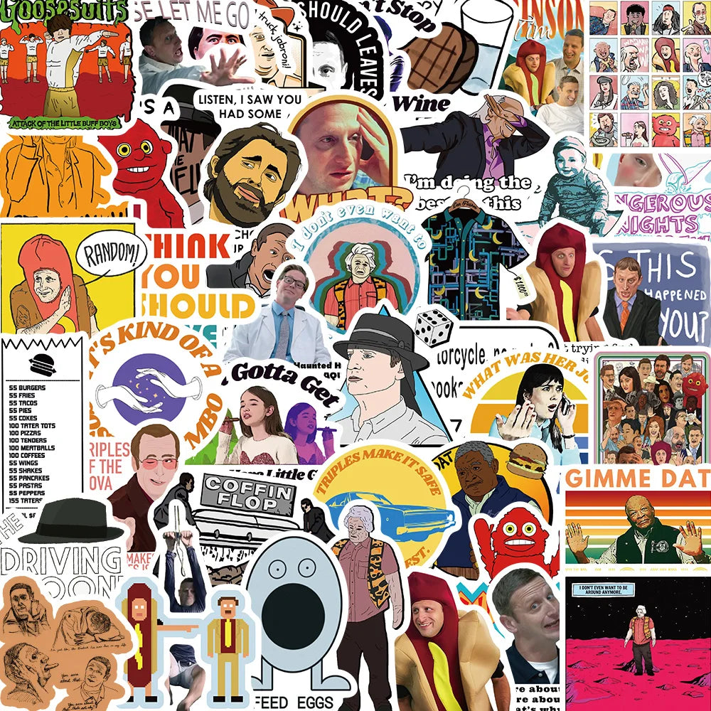 50pcs Waterproof I Think You Should Leave Stickers Decals