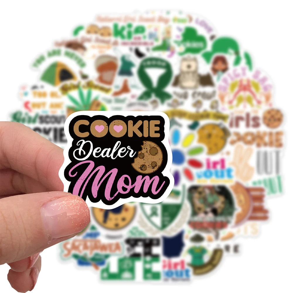 10/30/50PCS Girl Scout Movie Stickers Cartoon Graffiti Decals DIY Phone Notebook Suitcase Bike Laptop Skateboard Car Sticker Toy