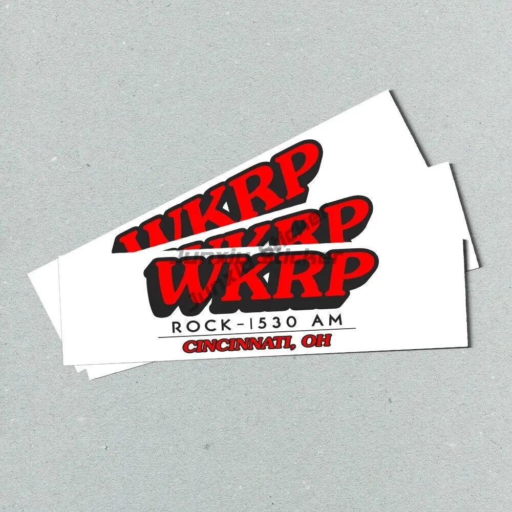 WK RP 1530 AM Cinncinati OHIO bumper sticker - Radio retro style vinyl 80s 90s Scratch Roof Sunscreen