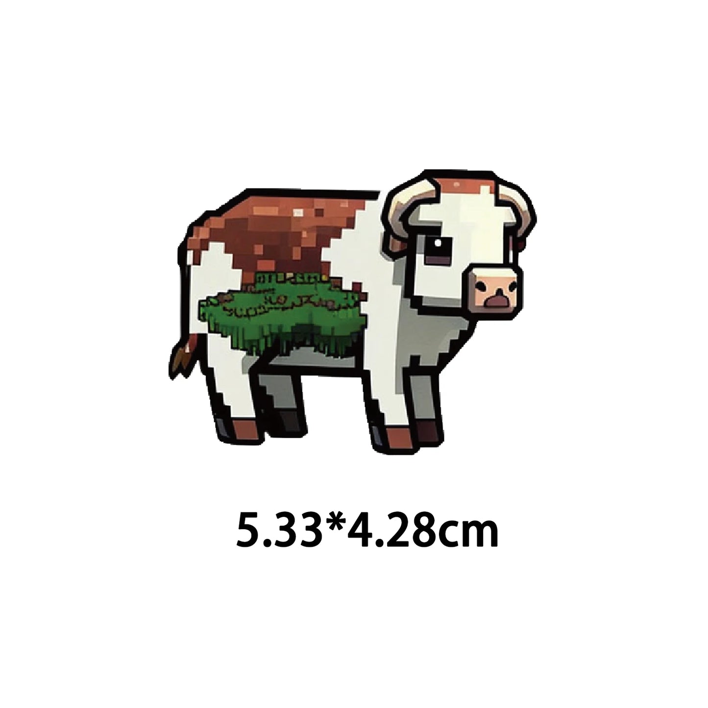 50PCS Cartoon Zoo Pixel Wind Wild Animals Stickers Kawaii Dog Pig DIY Kids Toys Phone Skateboard Laptop Graffiti  Decals