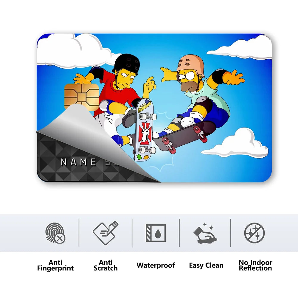 Simpsons Matte Card Skin Sticker for Credit/Debit Cards