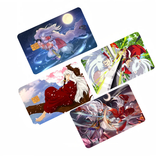 InuYasha Sesshomaru Anime Card Sticker Set (4 Pcs)