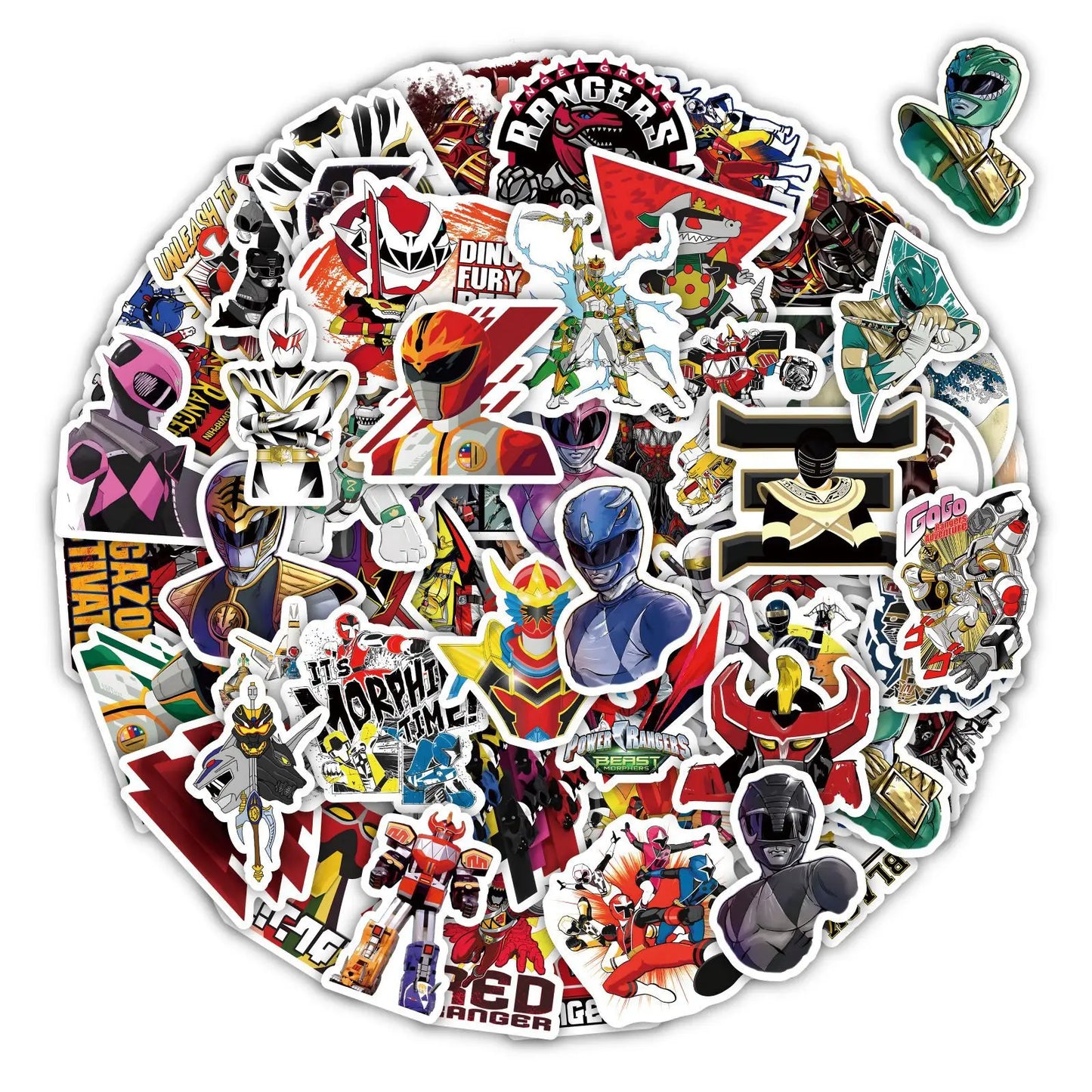 60pcs Power Rangers Sticker Pack