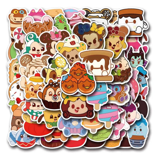 50pcs Cartoon Munchlings Stickers for Laptop, Phone, Water Bottle, Scooter, Suitcase, Refrigerator, Stationery
