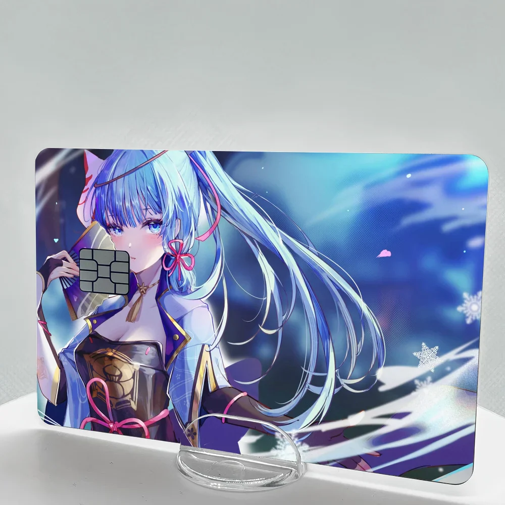 Kamisato Ayaka Genshin Impact Card Skin Stickers Set