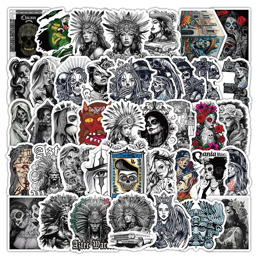 Chicano Culture Arts Stickers for Phone Laptop Luggage Skateboard Decals