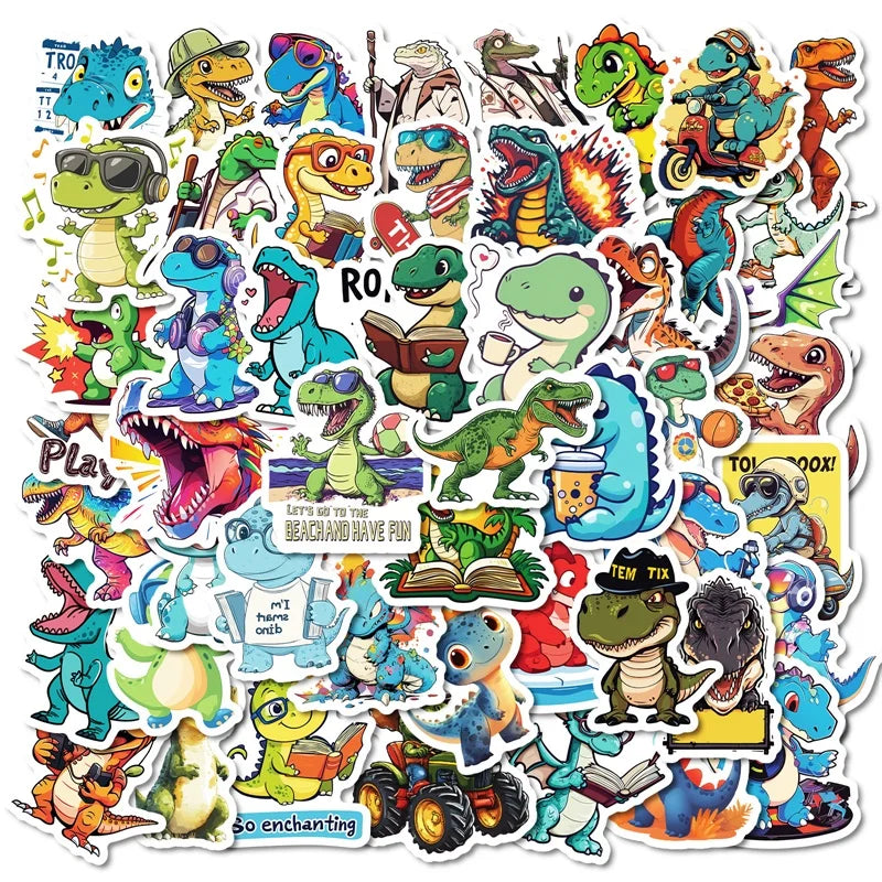 Dinosaur Stickers Set: Kawaii PVC for Kids Scrapbooking