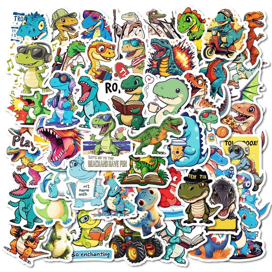Dinosaur Stickers Set: Kawaii PVC for Kids Scrapbooking