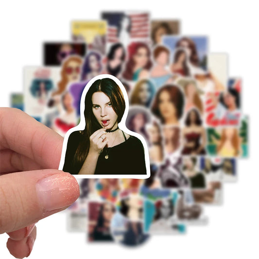 Lana Del Rey Stickers 10/30/50PCS Waterproof Decals for Guitar Phone Skateboard Scrapbook