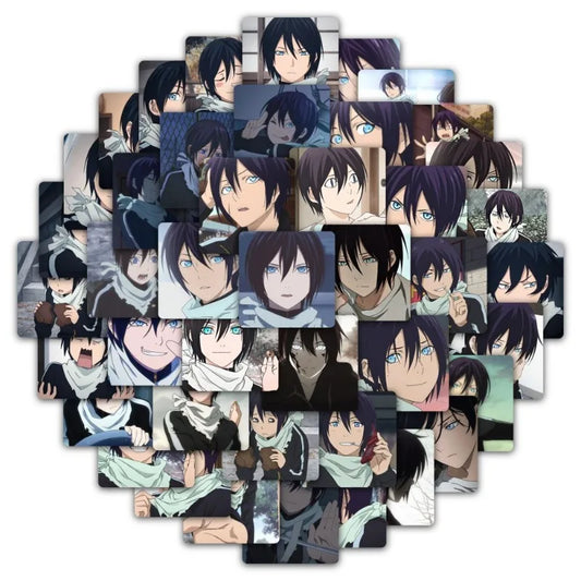 59pcs Yatogami Cartoon Stickers for Luggage, Water Cup, Phone, Laptop, Car, Scooter, Refrigerator Decoration