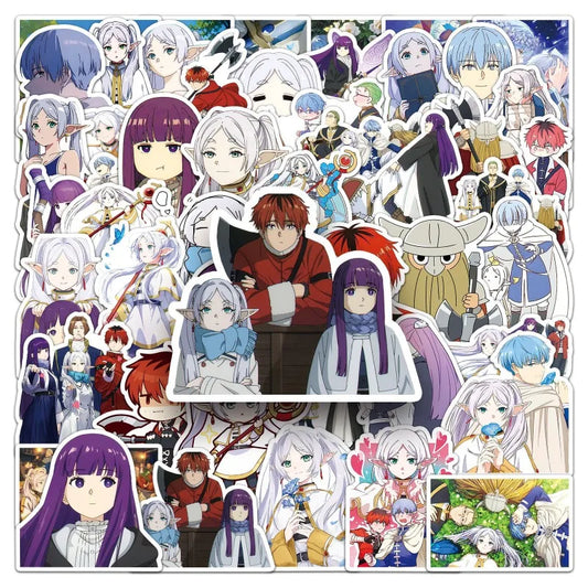 Frieren Anime Stickers 50pcs Suitcase Water Cup Phone Notebook Decor