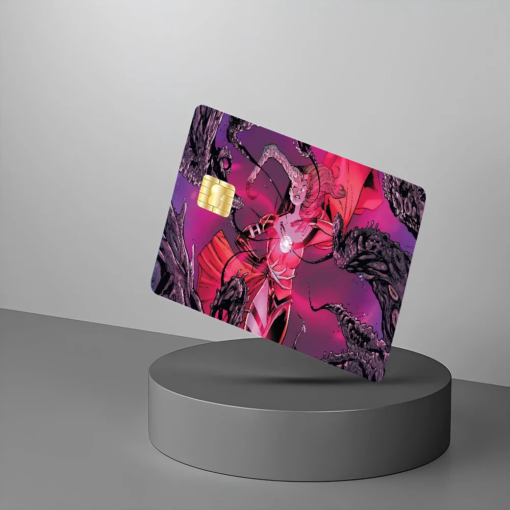 Scarlet Witch Anime Card Sticker Skin Cover