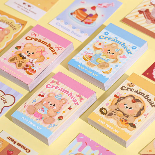 50pcs Retro Bear Stickers for Phone, Camera, Journal