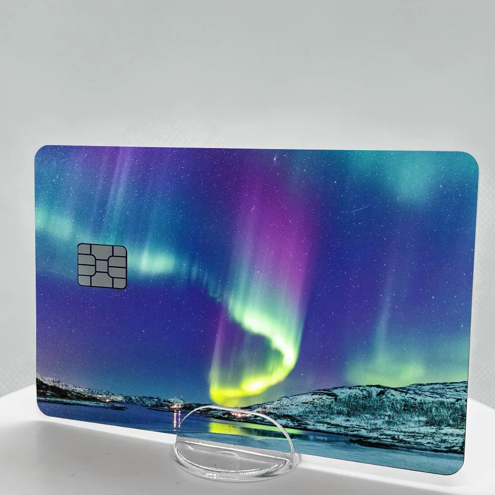 Aurora Polar Lights Matte Card Skin Stickers (Set of 4)