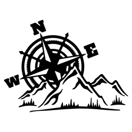 Motorcycle Sticker Jungle Adventure Compass 4x4 Offroad Mountain Car Stickers Moto Auto Decal Funny Car Stickers