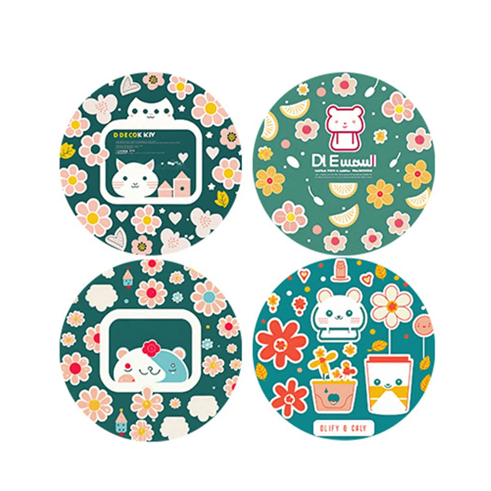 100-500pcs Cute Animal Label Stickers For Envelope Student Work Stationery Gift Decor Seal Lable Children's Scrapbook Stickers