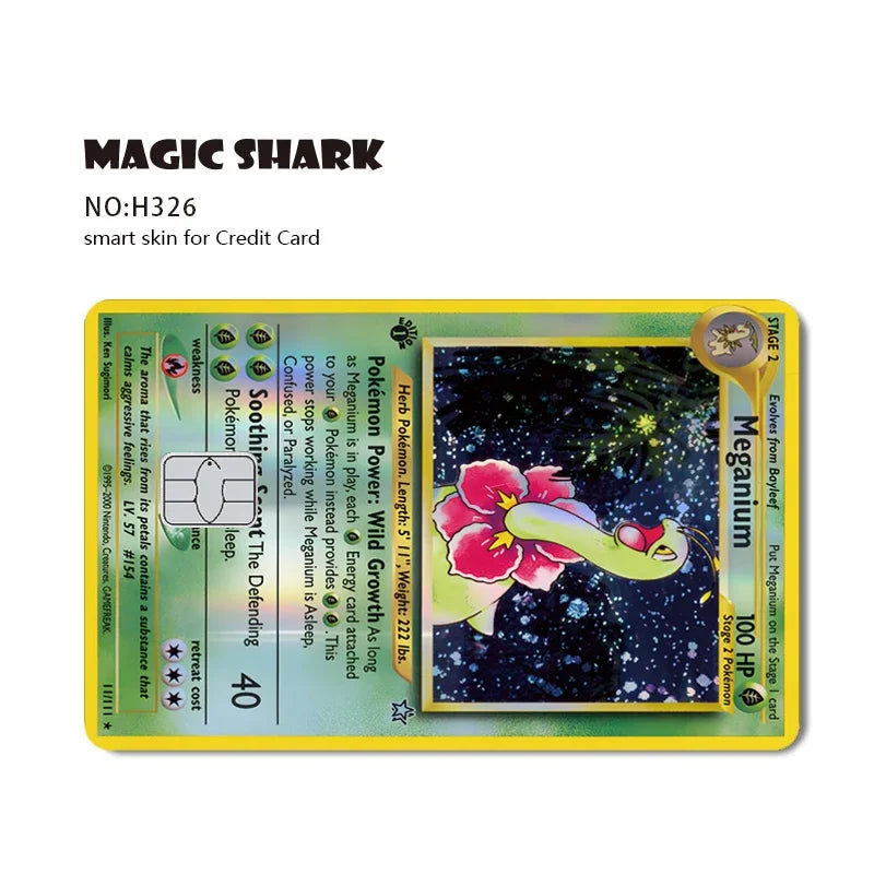 Holographic Pokémon Card Skin: Machamp, Celebi, Dragonite