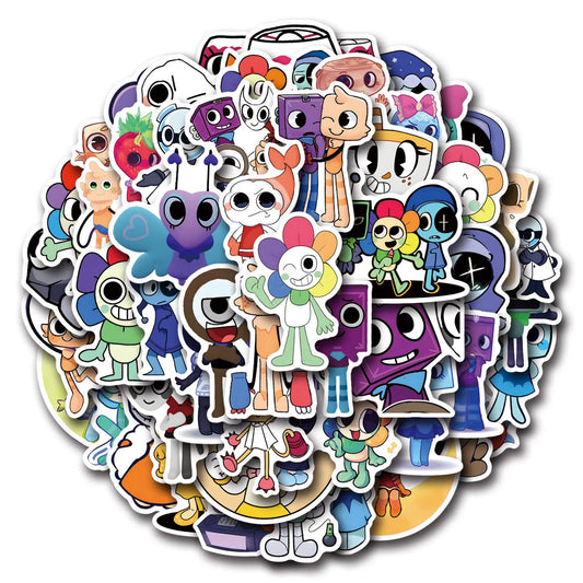 Dandys Cartoon Graffiti Stickers for Luggage, Laptop, Phone, Guitar, Car, Bike, Skateboard - 10/30/50/100PCS
