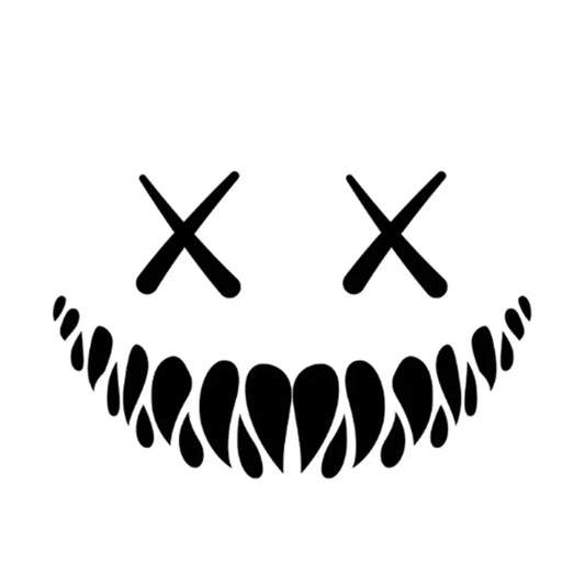 Demon Smiling Face Car Stickers for Rear Windshield Cool Auto Body Styling Waterproof Decoration Automobile Window Vinyl Decals