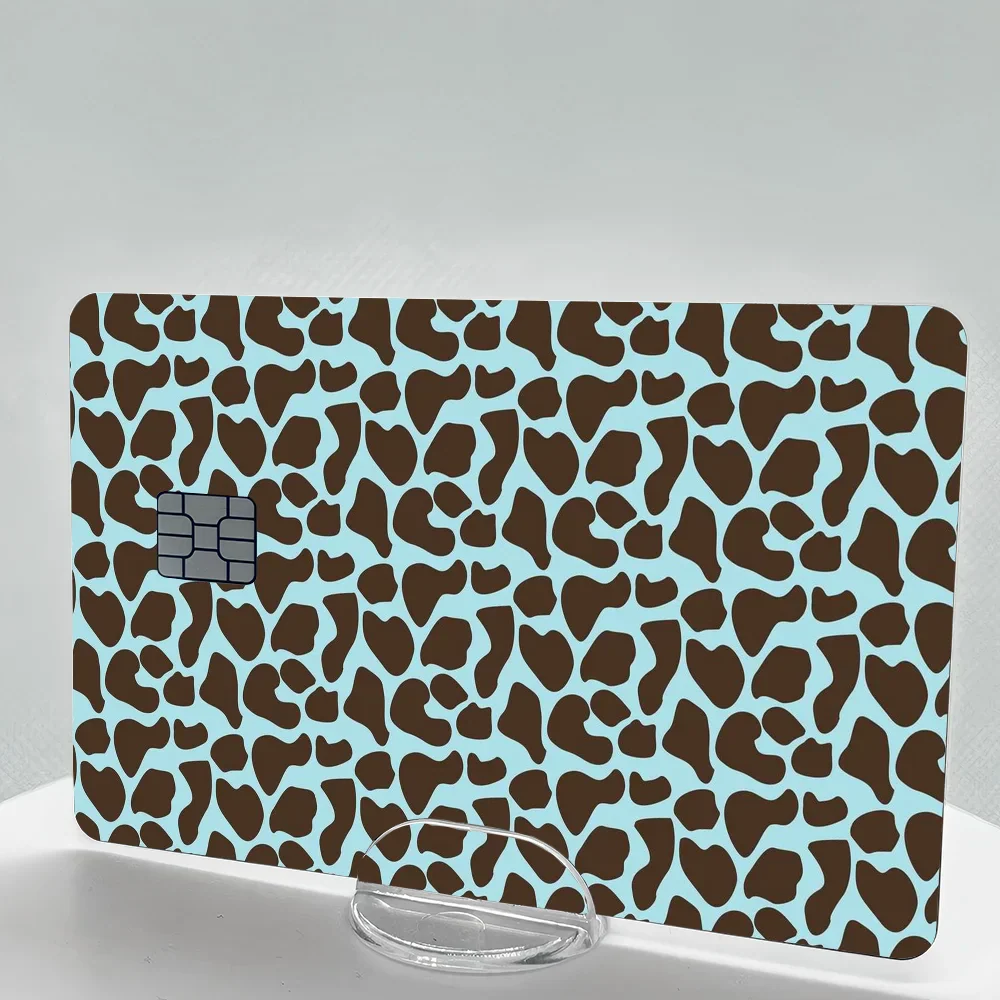Leopard Print Anime Sticker for Credit/Debit Cards