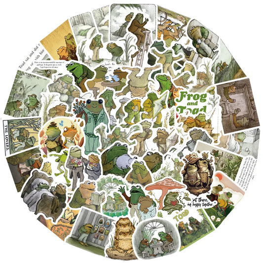 Cartoon Frog Toad Stickers for Laptop Car Fridge Snowboard Vinyl 10/30/50Pcs