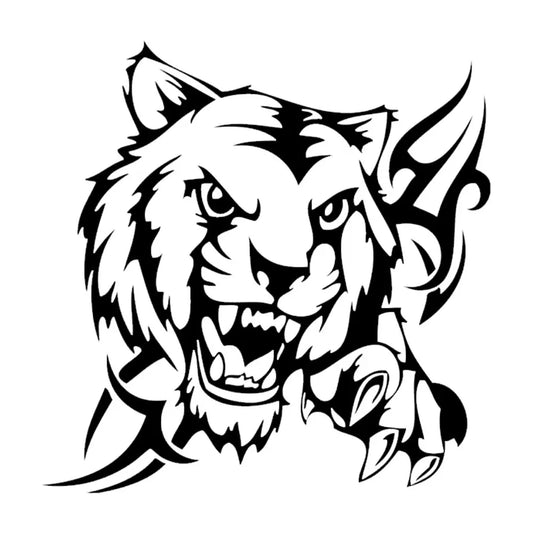 Tribal Tattoo Tiger Head Car Sticker Personality Car-styling Vinyl Decal