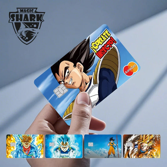 Anime Dragon Ball Card Skin Sticker 3M PVC Matte Cover